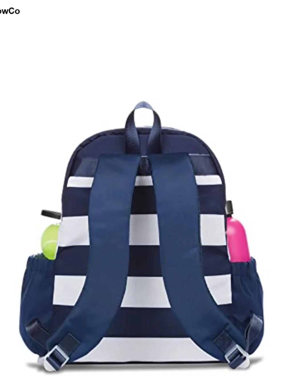 Tennis Backpack with Padded Adjustable Straps and Water Bottle Pockets